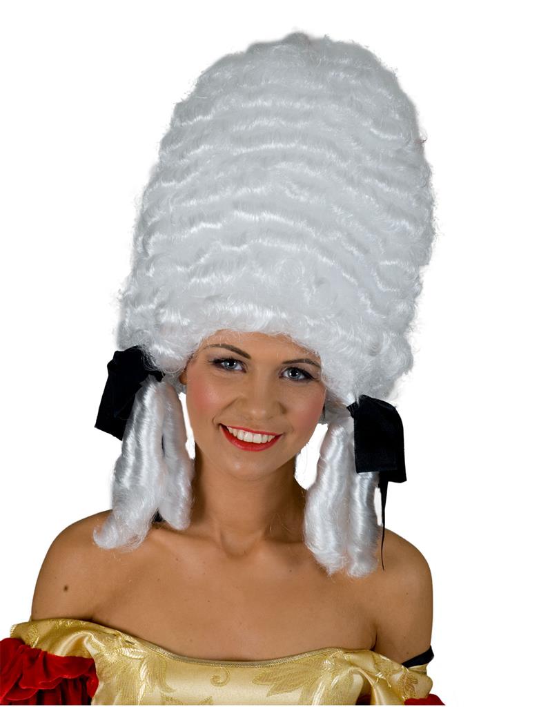 Pompadour Wig White Marie Antoinette Queen Charlotte Fantasy World