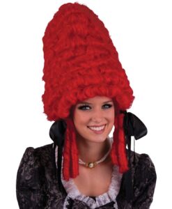 Pompadour Wig - Red , Dame , Theatre , Queen Charlotte