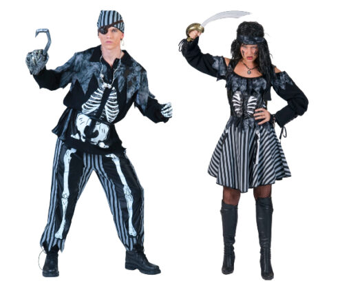 Skeleton / Zombie Pirate Costume - Male - Image 2