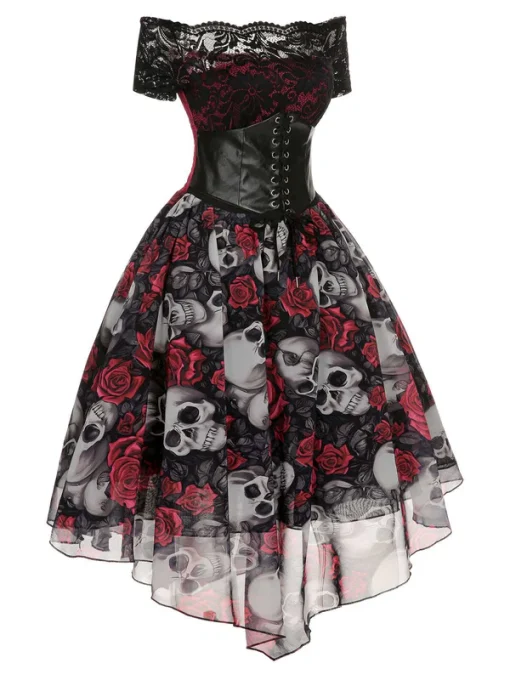 Halloween - Day of Dead Rose Dress , 14 - Image 2