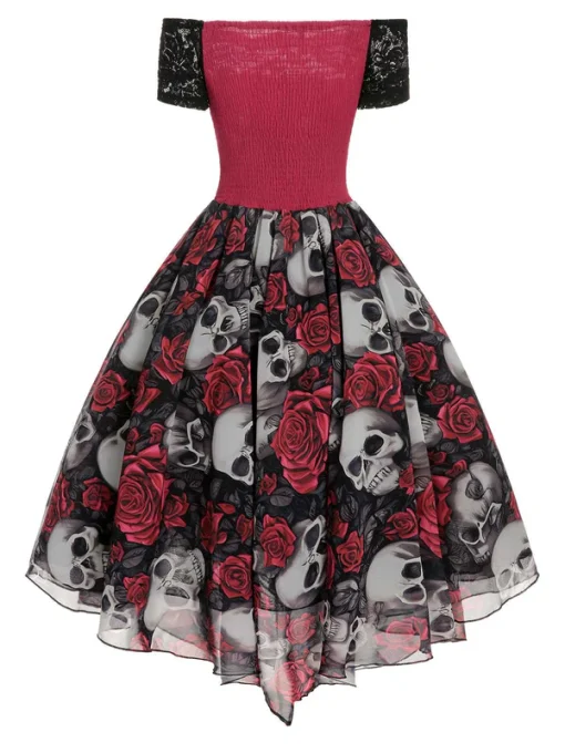 Halloween - Day of Dead Rose Dress , 14 - Image 3
