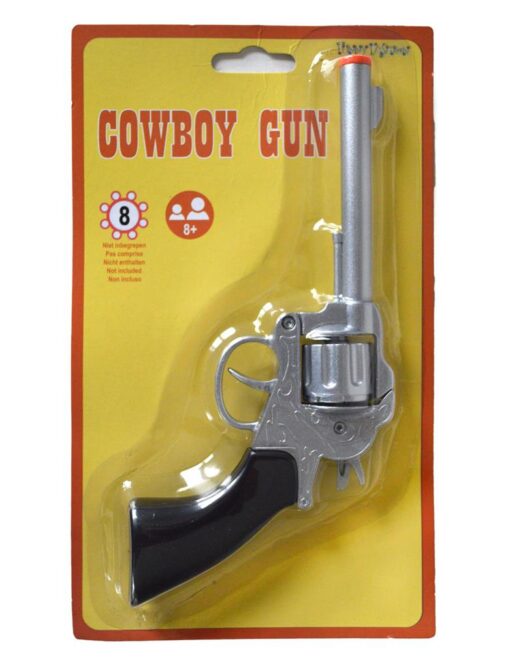 Cowboy Gun - Metal , Cap Gun , 8 shot