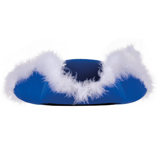 Feather Trim Tricorn Hats - Pirate / Prince , Blue