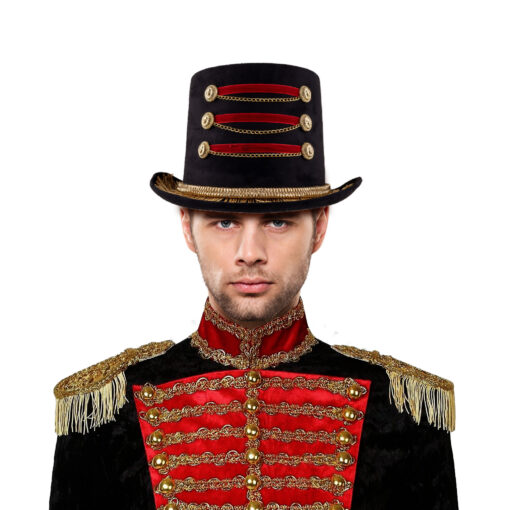 Deluxe Burlesque Circus Director / Showman Top Hat
