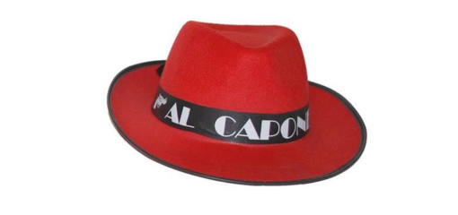 Al Capone / Gangster Trilby Hat - Red
