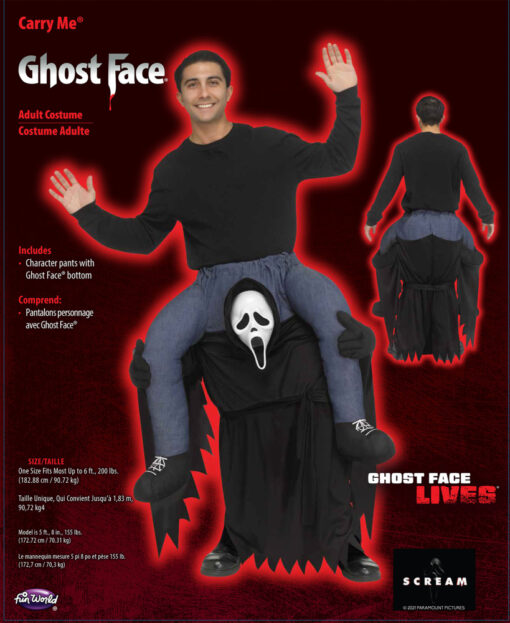 Carry Me Ghost Face Costume - Image 3