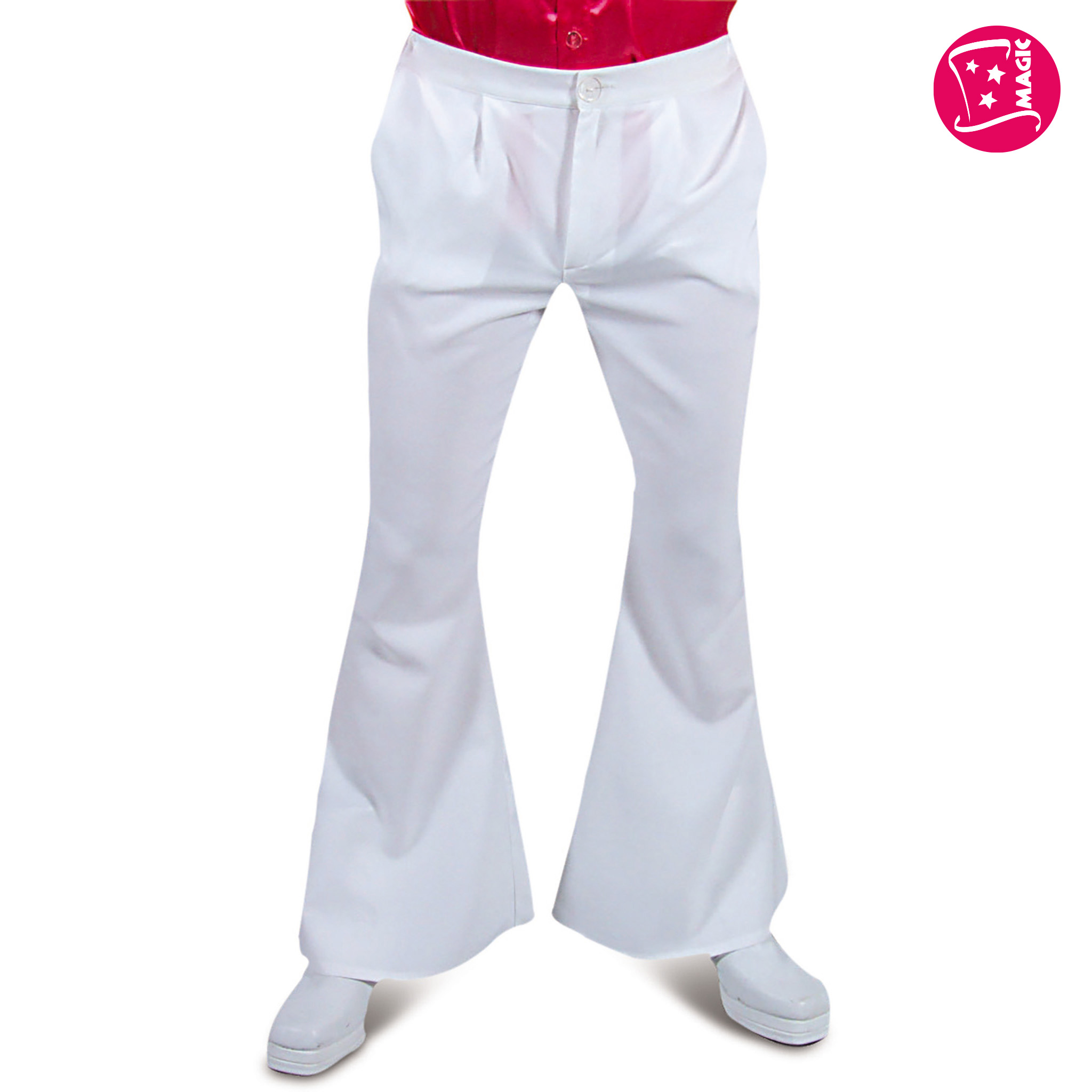 Gents White Flares – Retro 60s / 70s Style