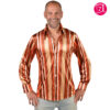 Deluxe 70s Shirt – Orange / Brown (Austin Powers Style)
