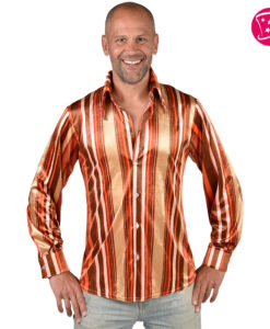 Deluxe 70s Shirt – Orange / Brown (Austin Powers Style)