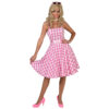Pink & White Checked 50s Style Dress , Barbie