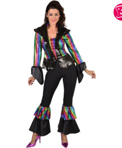 Rainbow Disco Queen Costume – 70s / Disco / ABBA Glam Rock