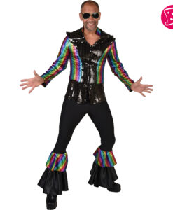 Rainbow Disco King Costume – 70s / Disco / ABBA Glam Rock