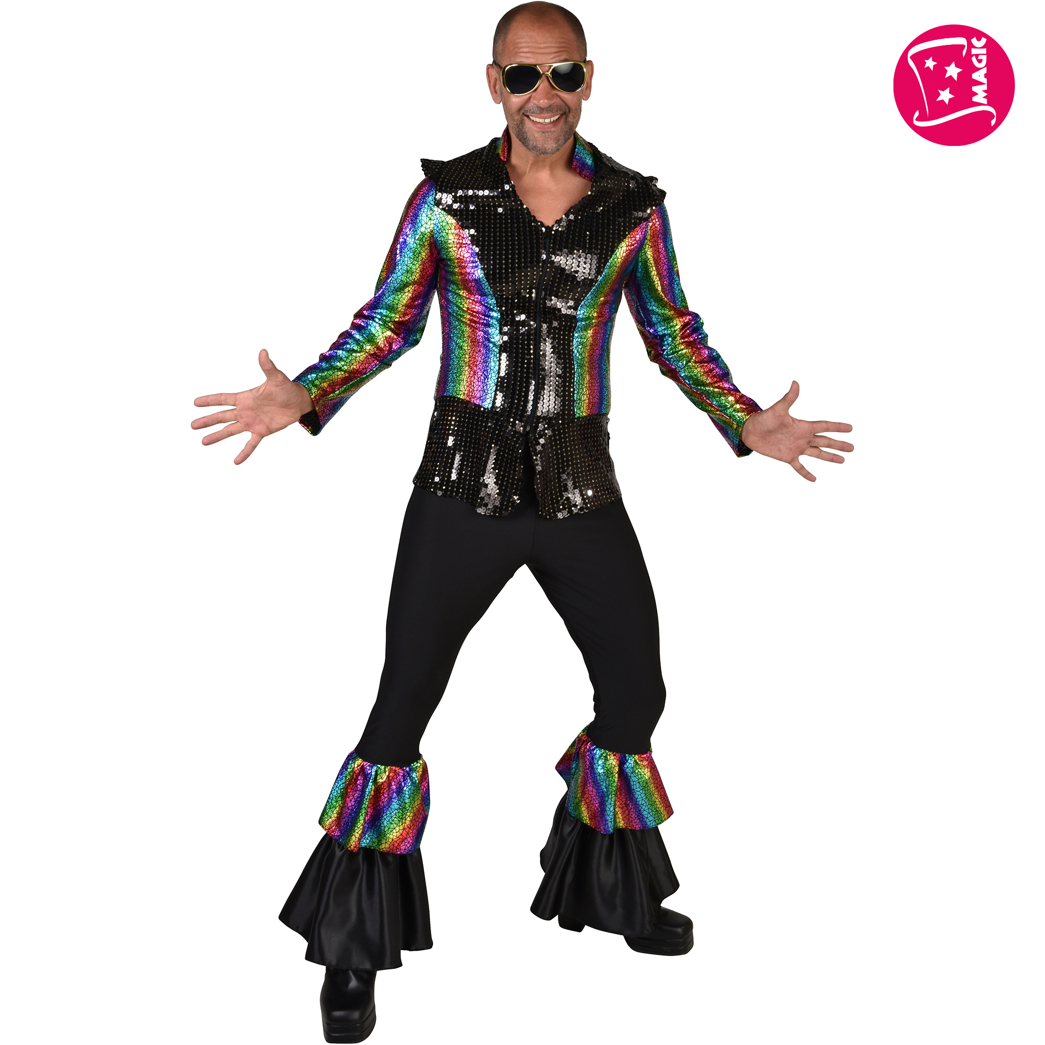 Rainbow Disco King Costume – 70s / Disco / ABBA Glam Rock