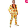 60s / 70s Psychedelic Pimp Suit – Lime / Orange / Brown
