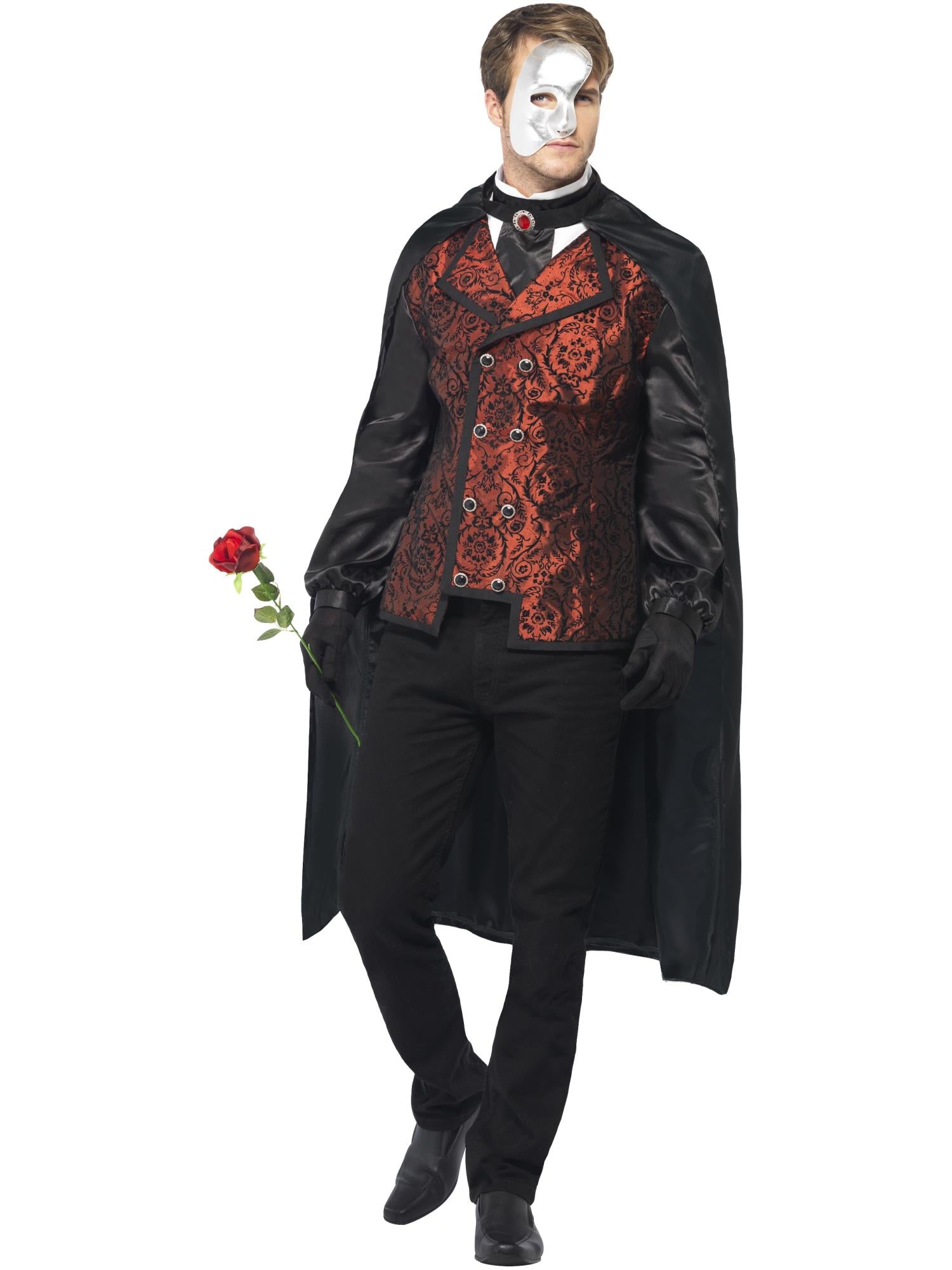 Dark Opera Masquerade Costume , Phantom-Style