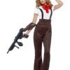 Glam Lady Gangster Costume – Black & Red