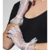 Fingerless Lace Gloves – White