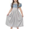 Victorian School Girl Costume – Grey Dress & Hat