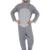 Wolf Costume – Grey All-In-One Hooded Jumpsuit