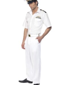 Alternative view of Licensed Top Gun Captain Costume – White Officer Uniform