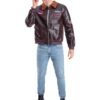 Licensed Top Gun Bomber Jacket – Brown with Motifs