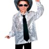 Kids Silver Sequined Shirt – Disco / 70s / Space Style