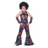 Girls Rainbow 70s Jumpsuit – Disco & Retro Style