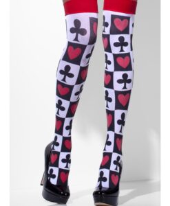 Opaque Hold-Ups – White with Poker Pattern