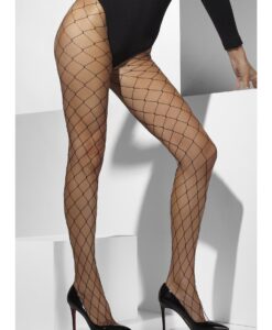 Diamond Net Tights – Black