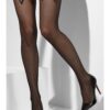 Fishnet Hold-Ups – Black with Bow Detail