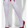 Opaque Hold-Ups – White with Red Bows