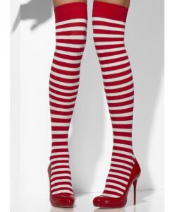 Opaque Hold-Ups – Red & White Striped