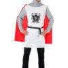 Knight Costume – Economy White Outfit with Cape