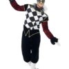 Gothic Venetian Harlequin Costume – Black Jester Outfit