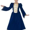 Tudor Princess Girl Costume – Royal Blue Dress & Headband