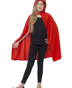 Kids Hooded Red Cloak