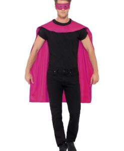 Alternative view of Pink Cape & Eye mask Set – Adult Unisex