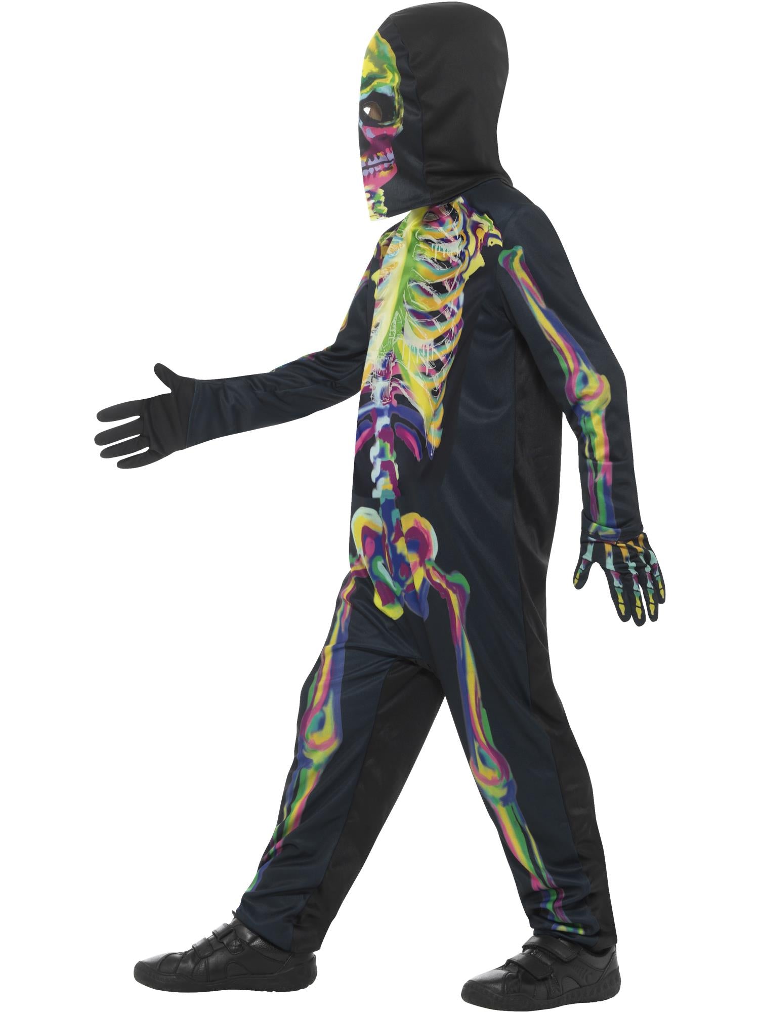 Kids Glow in the Dark Skeleton Costume - Image 2