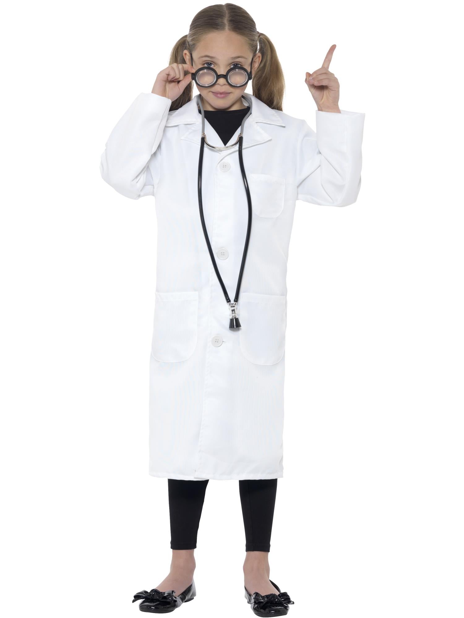 Kids Scientist Lab Coat – White Unisex | Doctor & Science Fancy Dress (3 Sizes) - Image 2