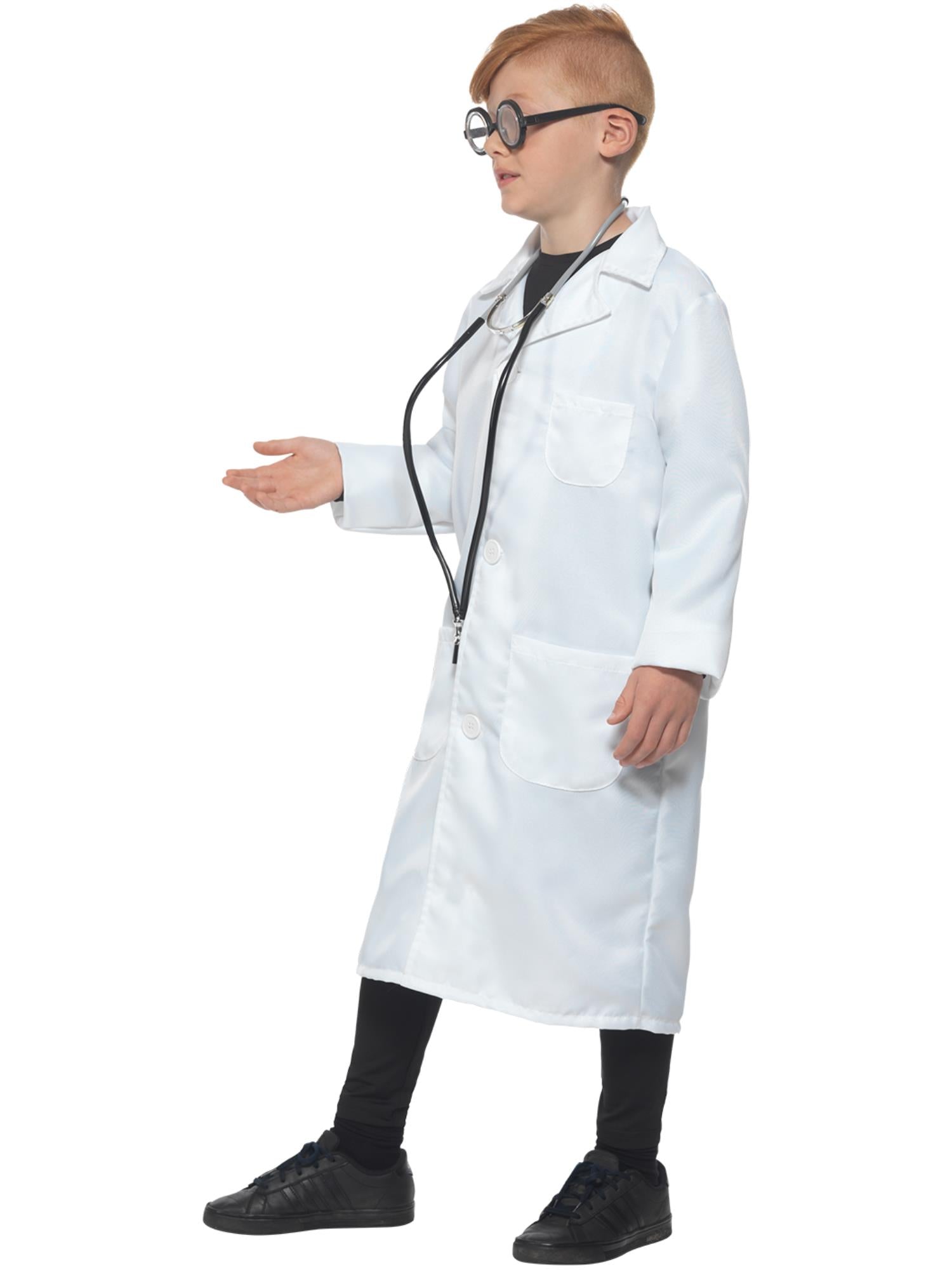 Kids Scientist Lab Coat – White Unisex | Doctor & Science Fancy Dress (3 Sizes) - Image 3