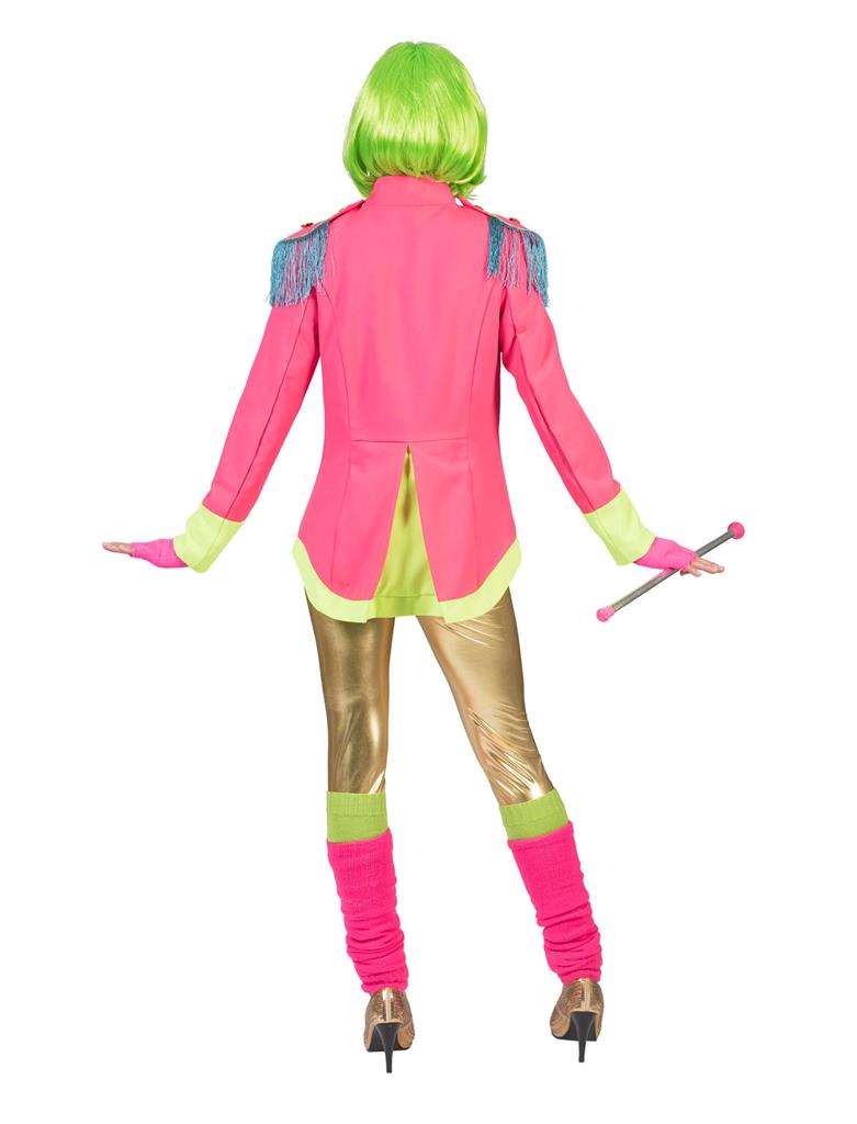 Ladies 60s Sgt Pepper–Style Jacket – Pink / Green - Image 3