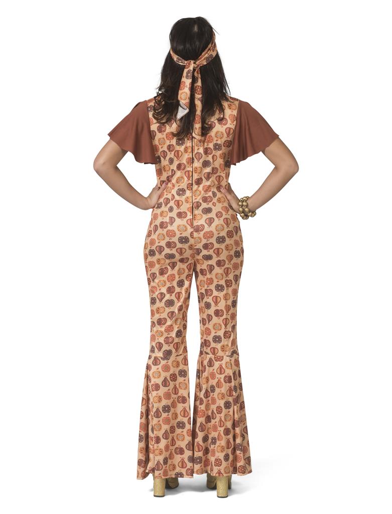 Fruity 70s Lady Costume – Jumpsuit with Headband - Image 3