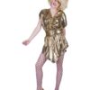 80s Gold Party Dress – Metallic Gold