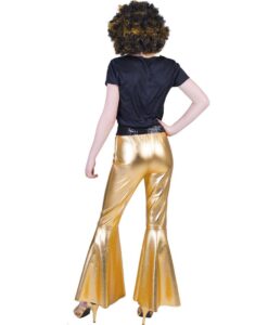 Alternative view of Ladies Gold Bell Bottom Flares