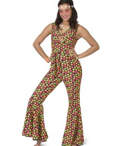 Flower Family – Female Costume | Colourful Flared Jumpsuit