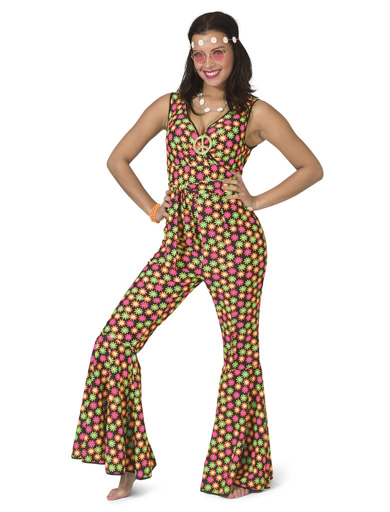 Flower Family – Female Costume | Colourful Flared Jumpsuit