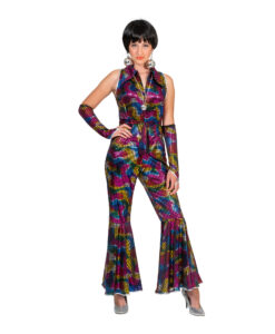 Rainbow Sparkle 70s Jumpsuit – Disco & Retro Style