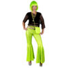 Ladies Lime Sequin Flares