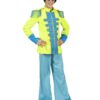 60s Sgt Pepper–Style Beatles Jacket – Lime / Turquoise