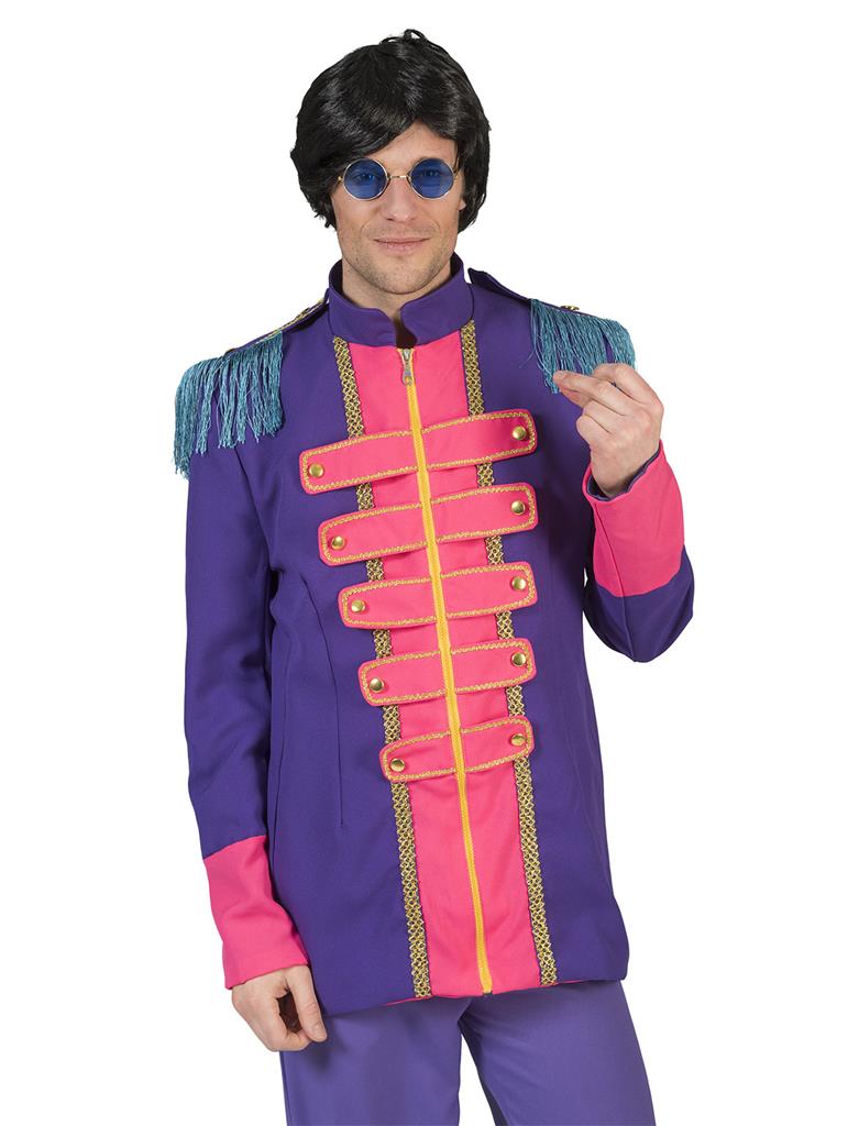 60s Sgt Pepper–Style Beatles Jacket – Purple / Pink - Image 2